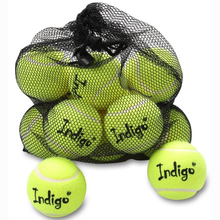 Купить Мяч для большого тенниса Indigo (12 шт в сетке) начальный уровень в Беслане 