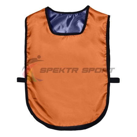 Купить Манишка футбольная двусторонняя универсальная Spektr Sport оранжево-синяя в Беслане 